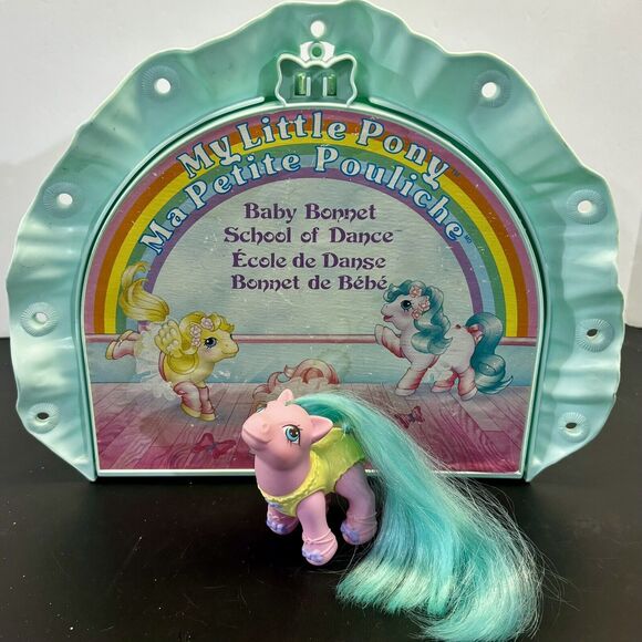 My Little Pony MLP G1 Baby Bonnet School of Dance 1986, Baby Soft Steps 1990 - Picture 1 of 11